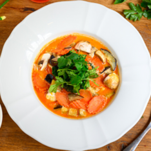 Curry Rouge et Riz Blanc
