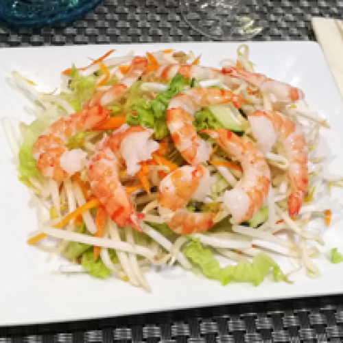 Salade de Soja aux Crevettes