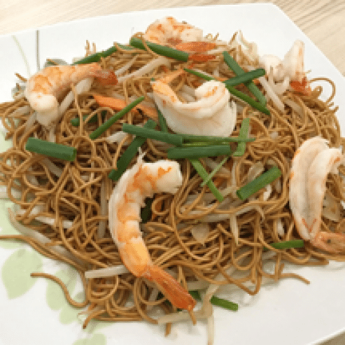 Nouilles Sautées aux Crevettes