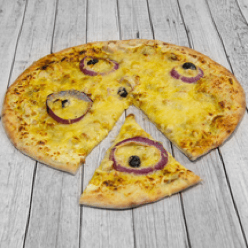 Pizza Poulet Curry (Base Crème Fraîche)