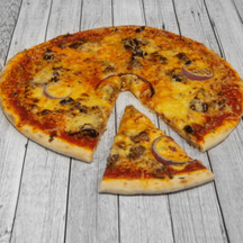 Pizza Hamburger (Base Sauce Tomate)
