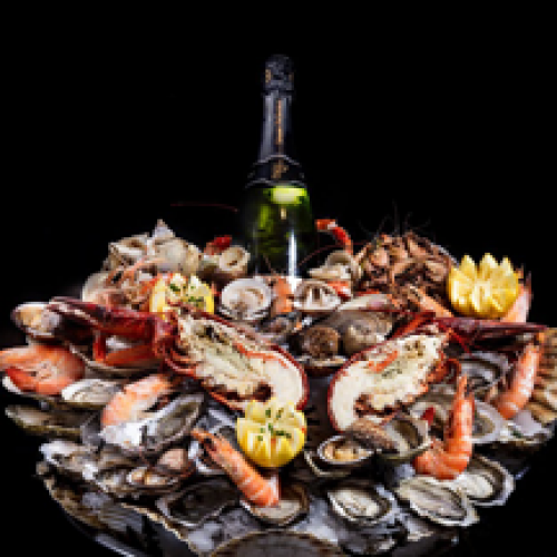 Plateau Le Grand Comptoir avec Champagne