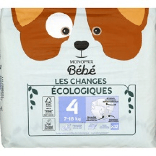 32 Couches pour Bébé T4 Monoprix Bébé