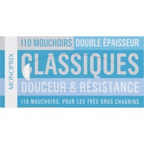 Boite de Mouchoirs Monoprix x110