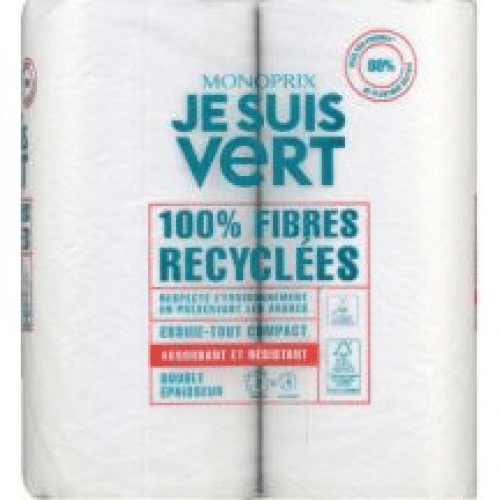 Essuie Tout x2 Monoprix Vert