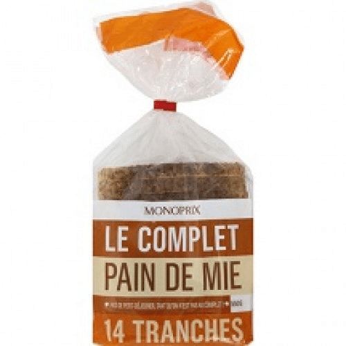 Pain de Mie Complet Sandwich Monoprix 500g