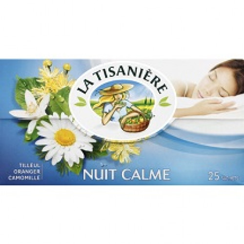 25 Sachets de Nuit Calme La Tisanière 37,5g