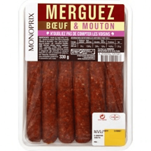 6 merguez Monoprix