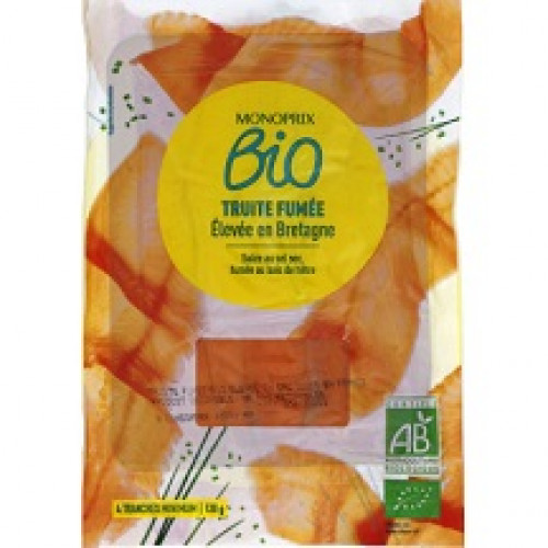 4 Tranches Truite Fumée Monoprix BIO 120g