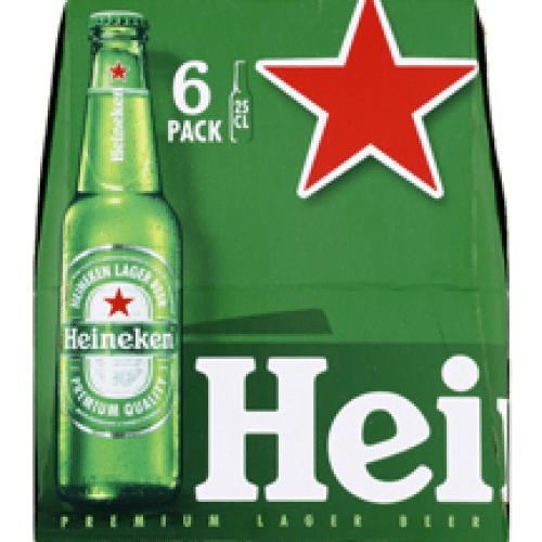 Pack de 6 Heineken 33cl