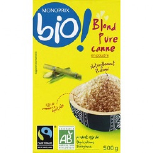 Sucre de Canne en Poudre Monoprix BIO 500g