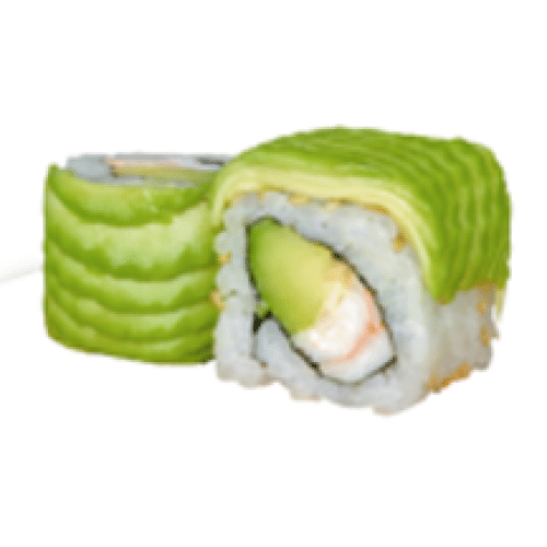 Green Roll Avocat Crevettes x8