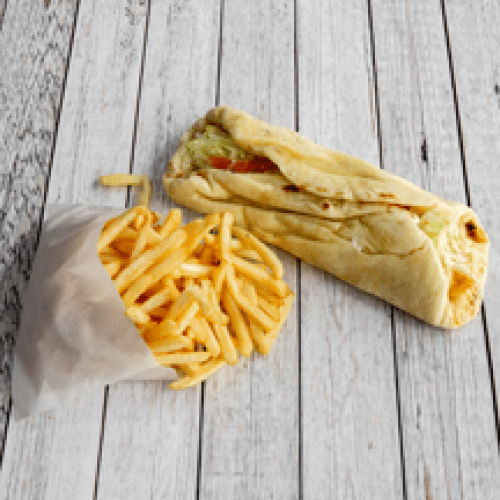 Menu Cheese Naan Sandwich Poulet
