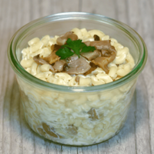 Risotto de Coquillettes aux Champignons, Fromage de Montagne