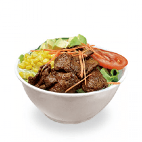 Salade crudité au boeuf