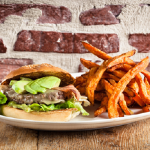 Avocado Burger Double + Patates Douces