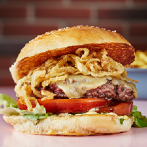 The Cheese Burger Double + Patates Douces