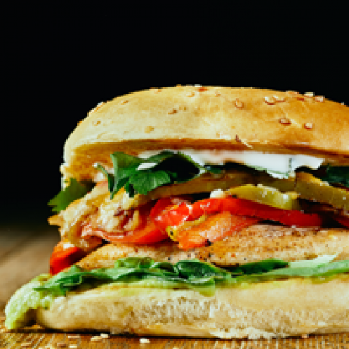 Mexican Fajitas Burger + Frites Maison