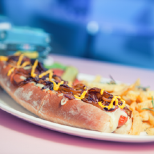 HD Diner Hot-dog + Patates Douces