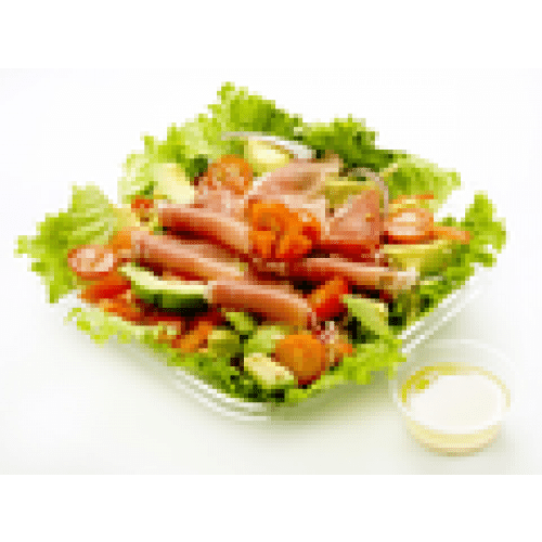 Salade avocado jambon sec