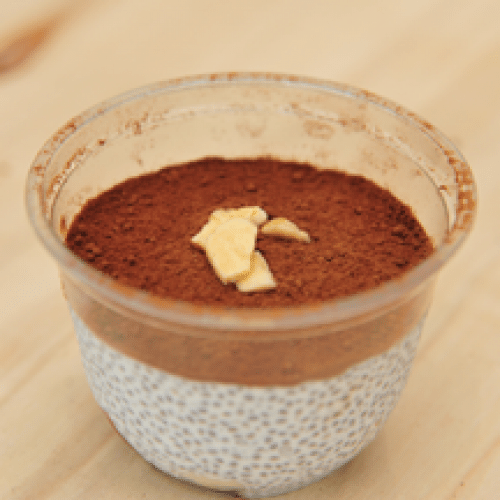 Pudding de Graines de Chia à la Banane et au Chocolat