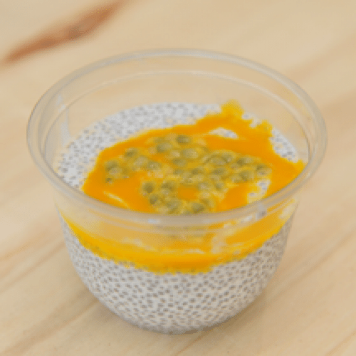 Graines de Chia au Lait Coco et Mangue