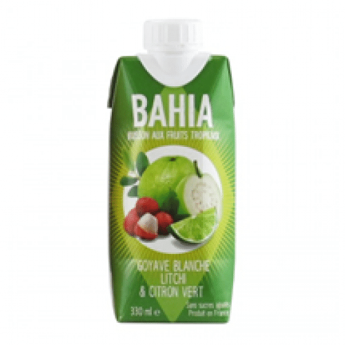 Jus de fruits Goyave Blanche, Litchi et Citron Vert - by Bahia