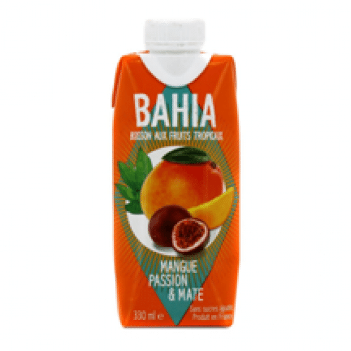 Jus de fruits Mangue, Passion et Mate - by Bahia