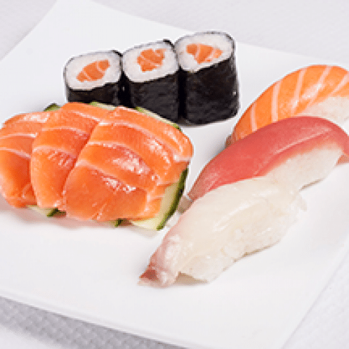 M8 - Menu brochettes x5 et sushi x6