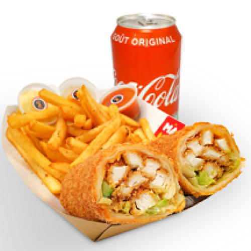 Menu Torpedo Wrap avec Boisson et Accompagnement