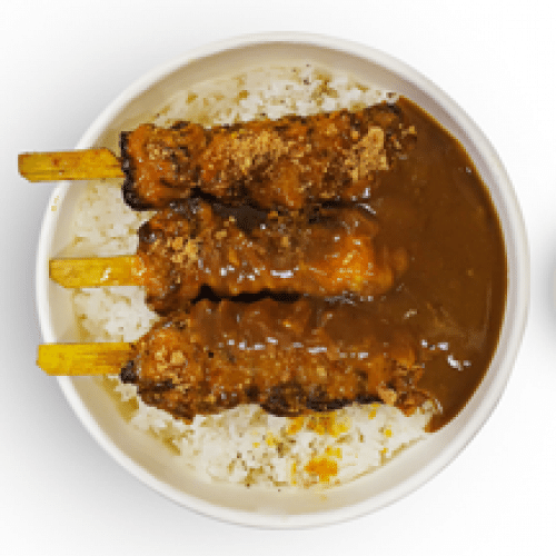 Riz Katsu Curry Brochettes Beef Yakitori