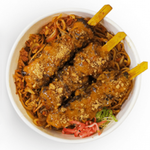 Noodles Yakisoba Brochettes Beef Yakitori