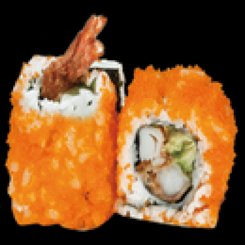 Maki masago tempura crevette avocat x6