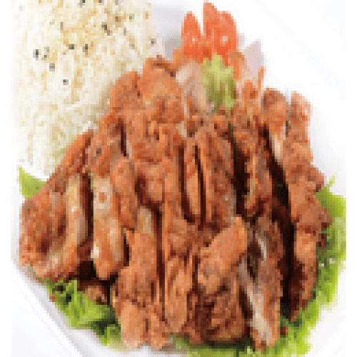 Soupe Salade Riz et Poulet Pané