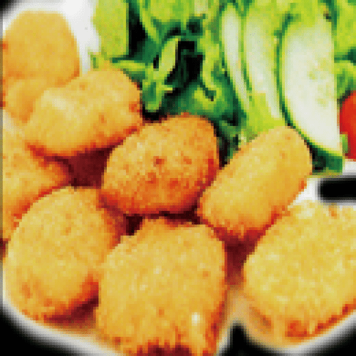 Soupe Salade Riz et Nuggets Poulet