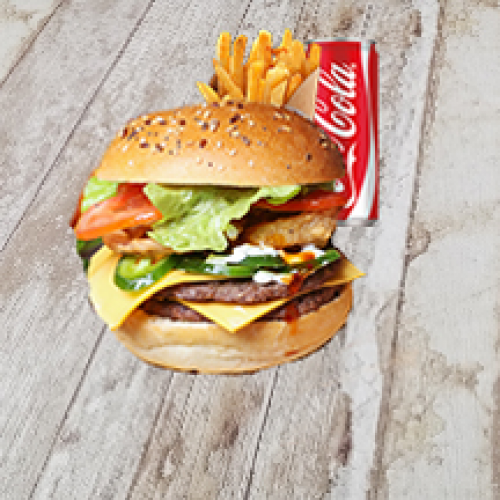Menu Burger Double Rings