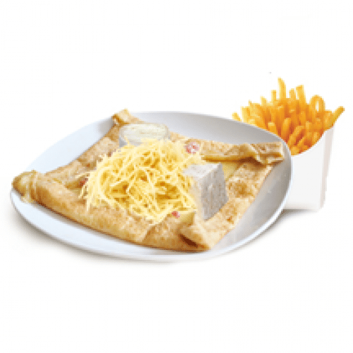 Crêpe 3 Fromages + Frites