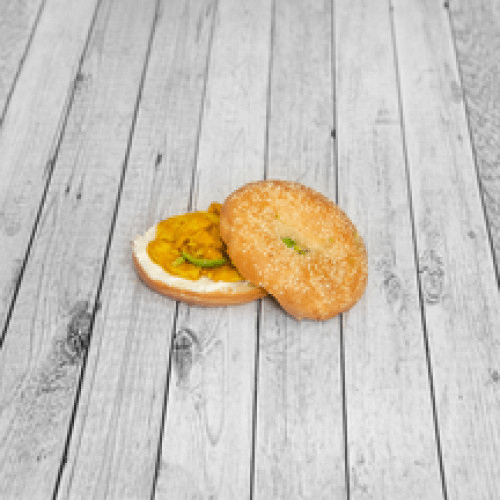 Bagel poulet curry