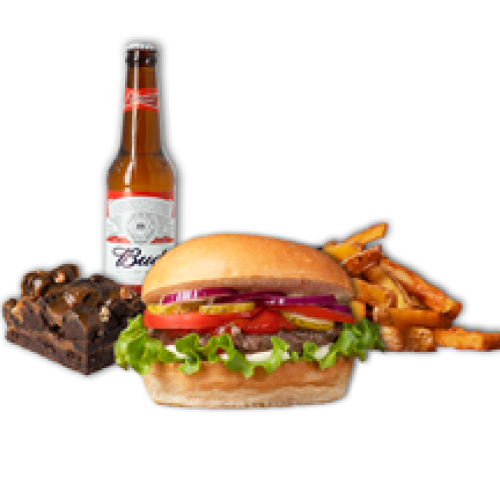 Menu Burger Gourmand Végétarien + Bière à 22,40€