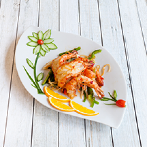 Crevettes au sel et au poivre