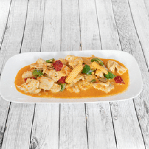 Poulet au curry rouge