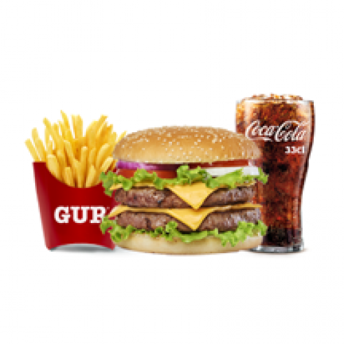 Menu Double Hamburger