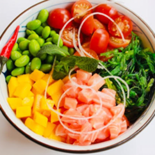 Menu Poké Saumon