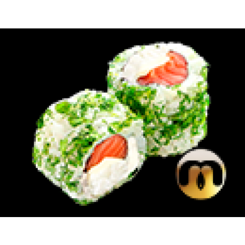 Green roll saumon, cream, cheese