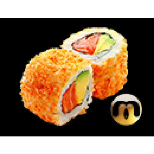 Crispy oignons roll saumon avocat x6