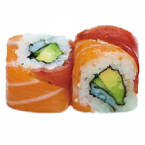 CA7 California Roll Arc-en-Ciel / Thon et Saumon x6