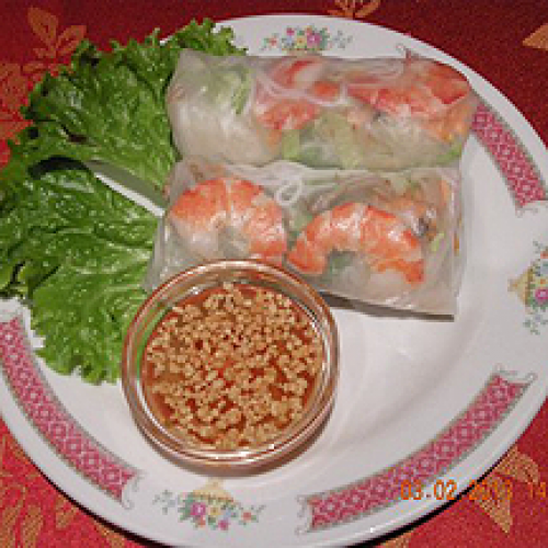 Rouleau de Printemps Vietnamien Froid aux Crevettes