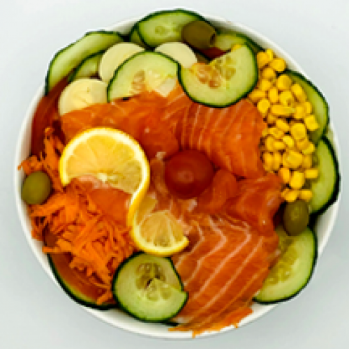 Salade Crudités Saumon
