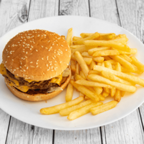 Menu Triple Cheeseburger
