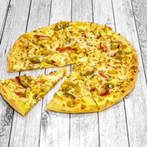 Pizza Indienne Méga avec une Tarte au Daim Offerte